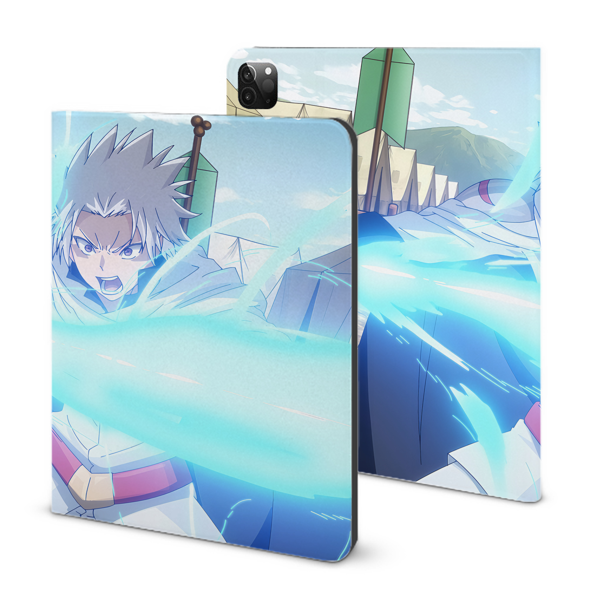 （画像用） 転スラ Regarding Reincarnated to Slime IPadケース ペンホルダー付き ブックスタイルデザイン